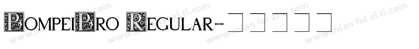 PompeiPro Regular字体转换